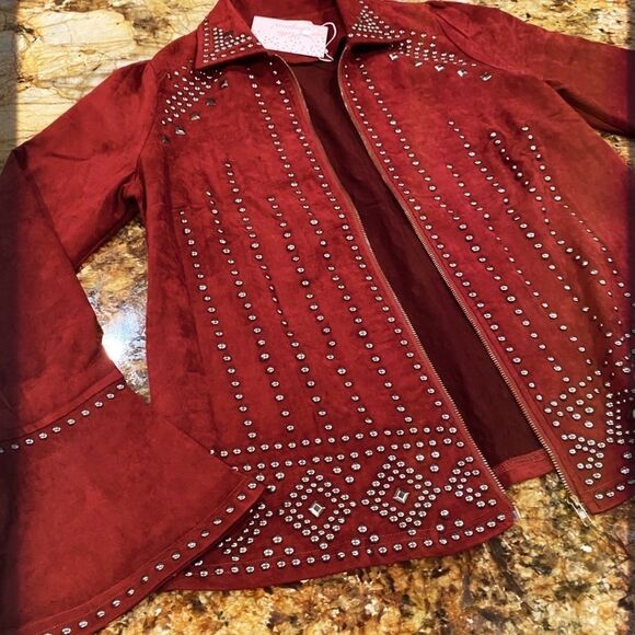 Freebird Vegan Suede Studded Jacket - Picture 4 of 16